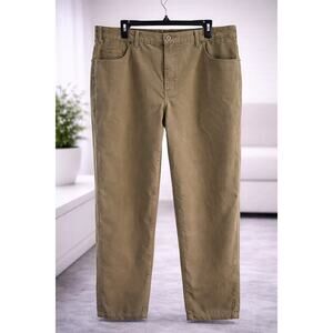 Route 66 Relaxed Fit Khaki Pants Men 40x32 Cotton Casual Straight Leg